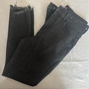 Express Black Ankle Jeans